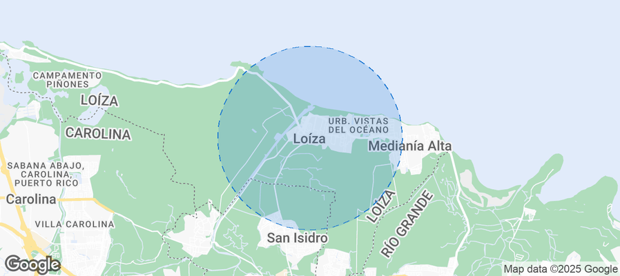 Loíza Airbnb map
